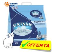Catsan Arena Higiénica Hygiene Plus 10 Lt Para Gatos - Contra Los Malos Olores