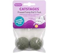 Catstages Bola de Hierba gatera prensada, Juguete Interactivo para Gatos de | Recambios de hierba gatera seca comprimida, para lamer, jugar en solitario o bola rodante para pistas Catstages Tracks