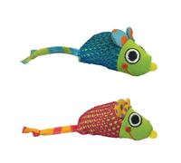 Petstages Catnip Chew Mice - Juguete para la Salud Dental - para Gatos - Pack de 2