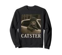 Catster Gangster Cat Meme Funny Cats Gang Humor Sudadera