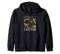 Catster Gangster Cat Meme Funny Cats Gang Humor Sudadera con Capucha