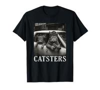 Catsters Gangster Cat Meme Funny Cats Gang Humor Camiseta
