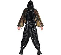 Catsuit De Goma De Látex Con Capucha, Pantalones Superiores Sueltos, Mono Marrón Negro-negro,Negro,SG