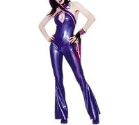 Catsuit De Látex Caucho Púrpura Sexy Mono Fiesta Cosplay XS - XXL,Violeta,XS