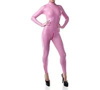 Catsuit De Látex Rosa Para Mujer Body Bondage Jersey Sexy Lady Catsuit De Goma Hecho A Mano Fetiche,Otros,SG