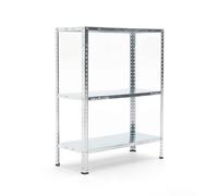 CATTERHOUSE Estantería Metálica Galvanizada Nils Solid 90-70x30x90 cm Estantería de Almacenaje con 3 Baldas de Acero Galvanizado Soporta hasta 150 kg
