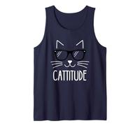 Cattitude - Gatito Amante Divertido Gato Mamá Gatito Meme Gato Papá Camiseta sin Mangas