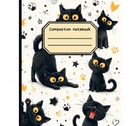 Cattitude Journal: 120-Page College Ruled Composition Notebook for Cat Lovers
