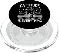 Cattitude lo es Todo: Lindo Garabato de Gato PopSockets PopGrip para MagSafe