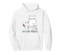 Cattitude Problem Funny Cat Sudadera con Capucha