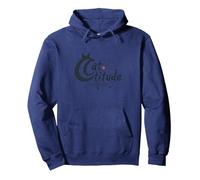 Cattitude: Sassy Feline Spirit para los Amantes de los Gatos Sudadera con Capucha, Unisex para Adultos, Azul Marino, XXL