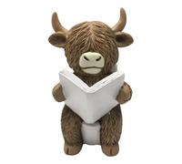 Cattle Animal Statue - Funny Farmhouse Cow Decoration , Outdoor Indoor Garden Classroom Sculpture , Living Room Bedroom Bathroom Decor | Ranch Style Porch Welcome, Agricultural School Display, Countr
