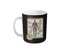 Cattle Decapitation Taza de carne humana con logotipo oficial de la banda en caja blanca, talla única