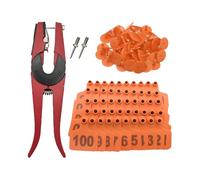 Cattle Ear Tags - Identification, Material | Easy To Apply, Clear Number, Lightweight, Protects Against Wear, Perfect For Livestock Management, Suitable For All Types Of Livestock, Pro