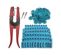 Cattle Ear Tags - Identification, Material | Easy To Apply, Clear Number, Lightweight, Protects Against Wear, Perfect For Livestock Management, Suitable For All Types Of Livestock, Pro