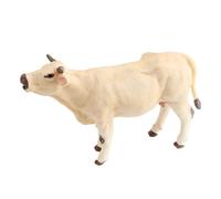 Cattle Figurine Animal Model - PVC 13.5x7.8x4cm | Cow Figurine Miniature Farm Animal Toy Garden Miniatures | Educational Collectible Cattle Figurines For Kids Cake Decorations Party Favors