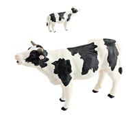 Cattle Figurine Animal Model - PVC 13.5x7.8x4cm | Cow Figurine Miniature Farm Animal Toy Garden Miniatures | Educational Collectible Cattle Figurines For Kids Cake Decorations Party Favors