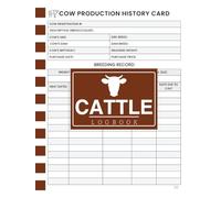 Cattle Log Book: Farm Record Keeping Journal | 110 Pages for Livestock Health, Breeding & Feeding Records | 8.5 x 11 Inches
