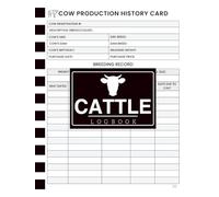 Cattle Log Book: Farm Record Keeping Journal | 110 Pages for Livestock Health, Breeding & Feeding Records | 8.5 x 11 Inches