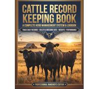 cattle record keeping book: Complete Livestock Management Logbook for Herd Tracking, Medical Records, Equipment Inventory, Maintenance Logs, Farm Expenses, Income Tracking & Annual Planning Calendar