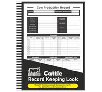 Cattle Record Keeping Book: Keeping Cow Calf Log Book, Cattle Breeding, Calving, and Livestock Record, Cow Income & Expense Ledger Immunizations - 8.5" x 11" 100+ Pages