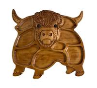 Cattle Shaped Snack Board - Solid Timber Serving Slab, Whimsical Cheese Tray, Countryside Tableware Característica, Handcrafted Kitchenware Gift | Appetizer Meat Fruit Plating, House Party Feast