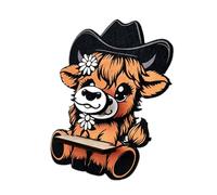 Cattle Spectacle Holder - Glasses Holder Statues, Highland Cow Glasses Holders, Cute Glassess Display Stand Wooden | Decorative Wood Carved Eyeglass Holders Highland Cattle Stand For Home Decor