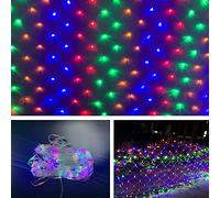 CattleBi LED Cortina De Luces Exterior, 8 Modos Luz Con Temporizador Regulable Impermeable Guirnaldas Neta Luz, Cadena Luces Decorativa Para Fiesta, Boda, Jardin, Navidad (color, 3mx2m 200LED)