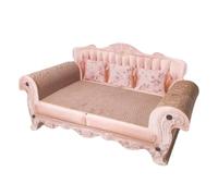 Catto Campo Catto - Almohadilla para ajedrez de sofá | Cat DACKING BOAB BOUNGE BED | 23,62 x 9,45 x 11,81 pulgadas, papel ondulado + tarjeta de densidad, sin rosa rosa de cartón interno