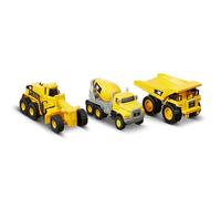 CatToysOfficial Camión Volquete, Hormigonera, Motoniveladora | Flota de Construcción de 3 Vehículos de metal | CAT Toy Regalos y Juguetes para Niños de 3 Años o Más