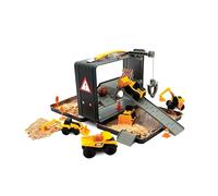 CatToysOfficial | Set de Construcción con Arena Reutilizable | Maletín: Incluye 5 Vehículos Little Machines™, Grúa, Conos, Rocas, Rampas y 283 g de Arena Compuesta | Juguetes Niños 3 Años o Más