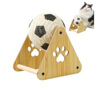 CATTURA VERTICA CAT CATTO - BALL CATTO CATTO | Tabla de rascar para gatos con bola de cuerda de cáñamo, juguete de bola para gato interactivo, juguete de conejo natural sisal, rasguño de garras