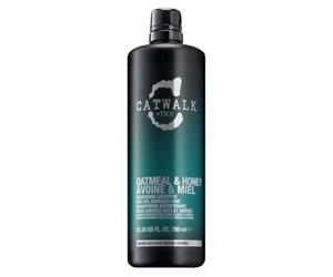 Catwalk by TIGI Oatmeal & Honey Champú, 750ml | Champú hidratante para cabello seco y dañado, respeta el color, devuelve el brillo