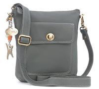 Catwalk Collection Handbags - Bolso Bandolera Pequeño de Piel Auténtica - Bolsito Mujer - Bolso de Mano con Correa Ajustable - Laura - Verde