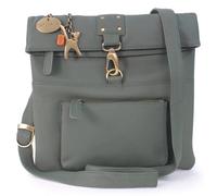 Catwalk Collection Handbags - Bolso Bandolera Pequeño de Piel - Bolso Cruzado de Mujer - Bolsito con Correa Ajustable - Dispatch - Verde Oscuro