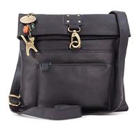 Catwalk Collection Handbags - Bolso Bandolera Pequeño de Piel - Bolso Cruzado de Mujer - Bolsito con Correa Ajustable - Dispatch - Negro