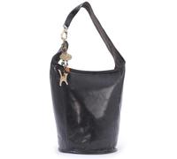 Catwalk Collection Handbags - Bolso de Hombro de Piel - Bolso Saco Mediano - Bolso Bombonera de Mujer - Glastonbury - Marrón