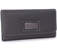 Catwalk Collection Handbags - Cartera Grande de Mujer de Piel - Billetera para 14 Tarjetas con Monedero - RFID - Caja Regalo - Gemma - Negro