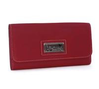 Catwalk Collection Handbags - Cartera Grande de Mujer de Piel - Billetera para 14 Tarjetas con Monedero - RFID - Caja Regalo - Gemma - Rojo