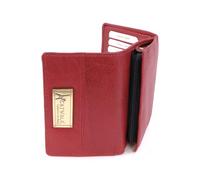 Catwalk Collection Handbags - Cartera Mediana Piel - Monedero Mujer - Porta 8 Tarjetas - Billetera Bloqueo RFID - Caja Regalo - Victoria Purse - Rojo