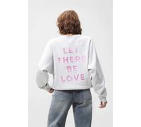 Catwalk Junkie Graphic Sweater Light Grey Melange Talla: 36 | Sudaderas con Capucha Outlet | Mujer | Gris