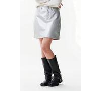 Catwalk Junkie Vegan Leather 5 Pocket Skirt Silver Talla: 38 | Faldas de Cuero Outlet | Mujer | Gris
