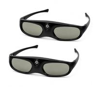 CatXQ Gafas 3D DLP-Link Obturador Activo para Proyectores 3D (1 Pcs) | Tecnología 3D Obturador Activo丨Sincronización 144Hz DLP-Link丨Compatibles con Gafas Graduadas丨Batería Recargable USB