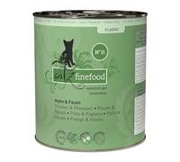 catz finefood Classic N° 15 Comida húmeda para Gatos de Pollo y faisán, Comida húmeda Gourmet para tu Gato sin azúcar ni Cereales, sin Gluten, con Alto Porcentaje de Carne, Fabricado en Alemania (6