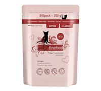 catz finefood Comida húmeda para Gatos de Aves de Corral de Kitten N° 3, Comida húmeda para Gatos jóvenes (6 Bolsas de 300 g)