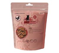 catz finefood Meatz - Chucherías crujientes de carne para gatos, aperitivo sin cereales ni azúcar, varios sabores (pollo, ternera, pato, ciervo, conejo, canguro).