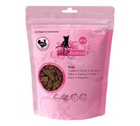 catz finefood Meatz Gatos golosinas Pavo n° 19 - Tiras crujientes de 100% Carne de Pavo - Aperitivo para Gatos para alérgicos sin azúcar, sin Cereales (1 x 45 g)