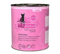 catz finefood N° 19 - Comida para Gatos húmeda de Cordero y Caballo, refinada con calabacín y Tomate, 6 latas de 800 g