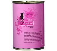 catz finefood N° 19 - Comida para Gatos húmeda de Cordero y Caballo, refinada con calabacín y Tomate, 6 latas de 400 g