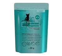 catz finefood N° 21 Salvaje y gallineta nórdica Comida para Gatos húmeda, refinada con Patatas y arándanos, 16 Bolsas de 85 g